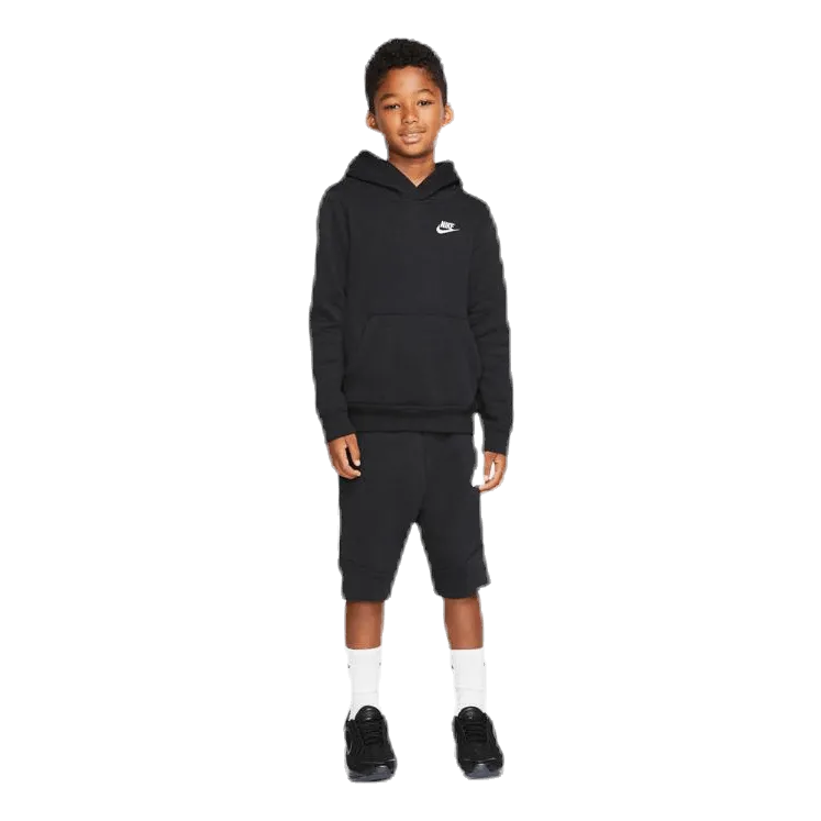 Nike Sportswear Club Big Kids' Pullover Hoodie BLACK/WHITE