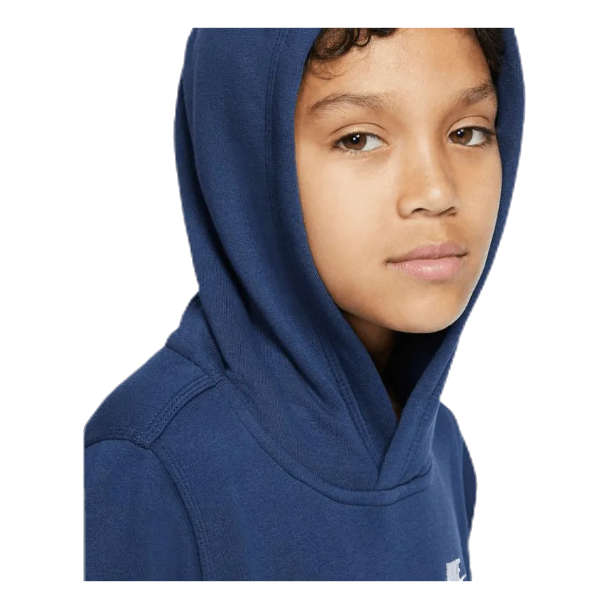 Nike Sportswear Club Big Kids' Pullover Hoodie MIDNIGHT NAVY/WHITE