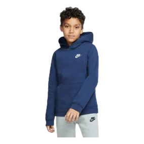 Nike Sportswear Club Big Kids' Pullover Hoodie MIDNIGHT NAVY/WHITE