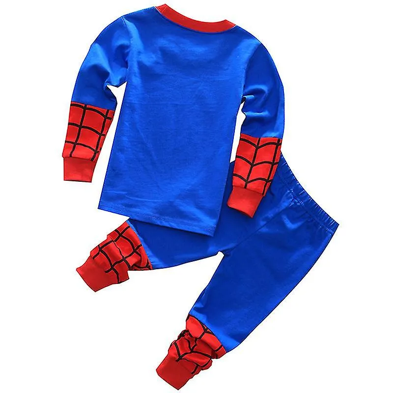 Niños Niños Niñas Niños Superhéroe Spiderman Pijamas Trajes Ropa de dormir Ropa de dormir Pijama casual Set