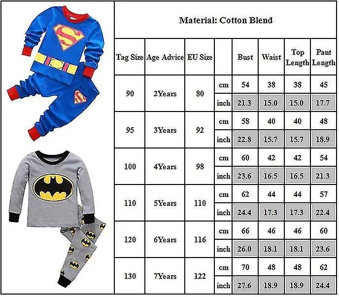 Niños Niños Niñas Niños Superhéroe Spiderman Pijamas Trajes Ropa de dormir Ropa de dormir Pijama casual Set