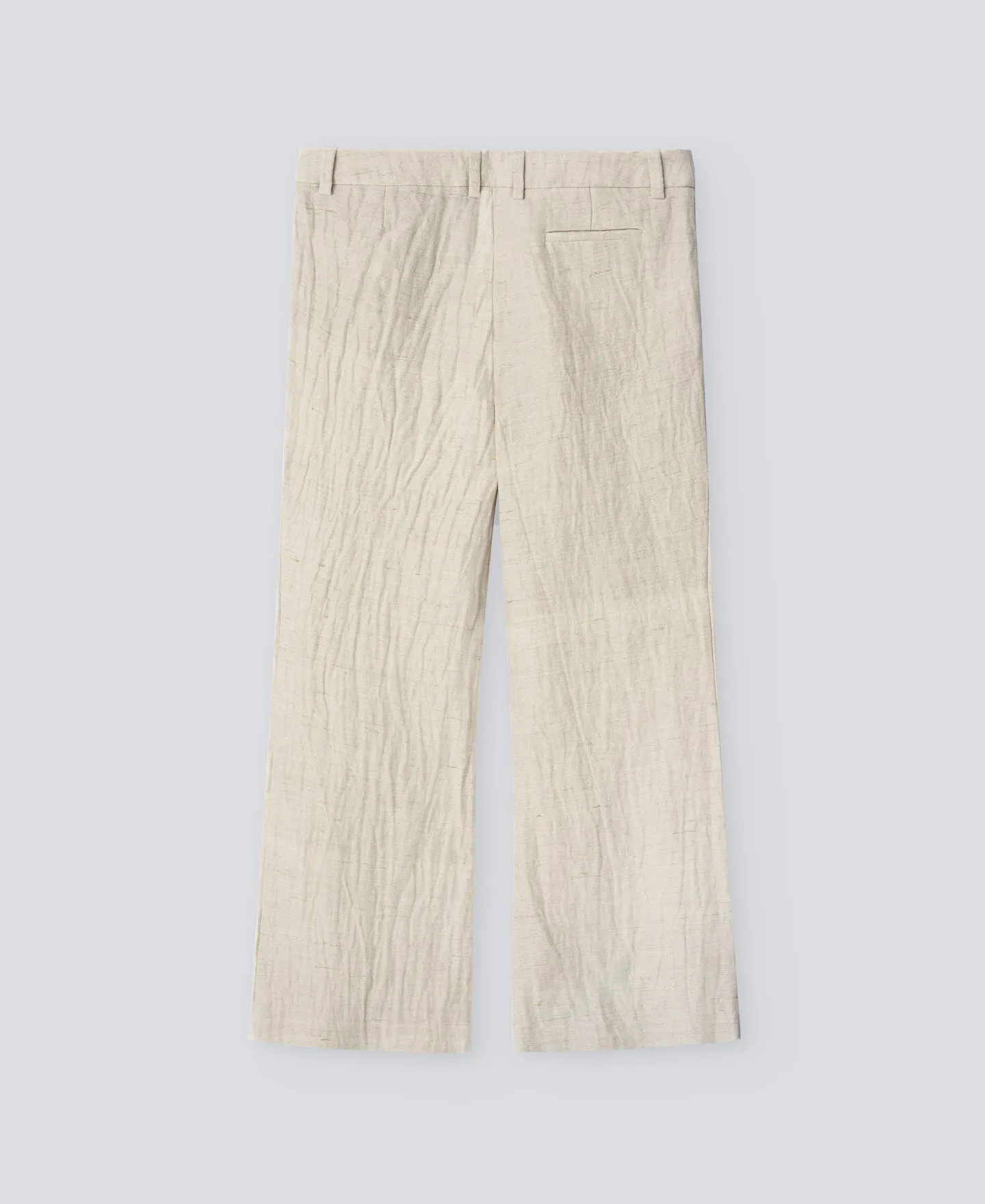 Pantalón tobillero crudo mujer