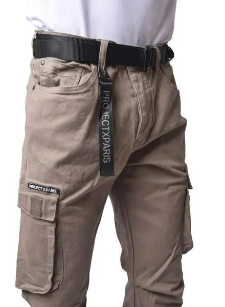 Pantalon Project x Paris Cargo Tostado Para Hombre