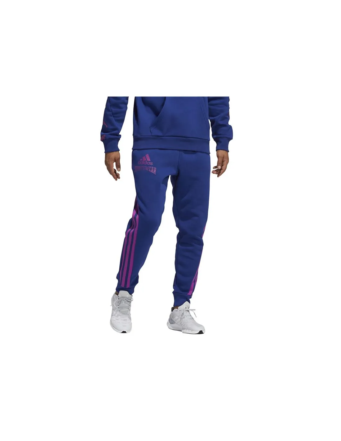 Pantalones largos adidas Reverse Retro Future Icons Winterized Graphic M Blue/Violet