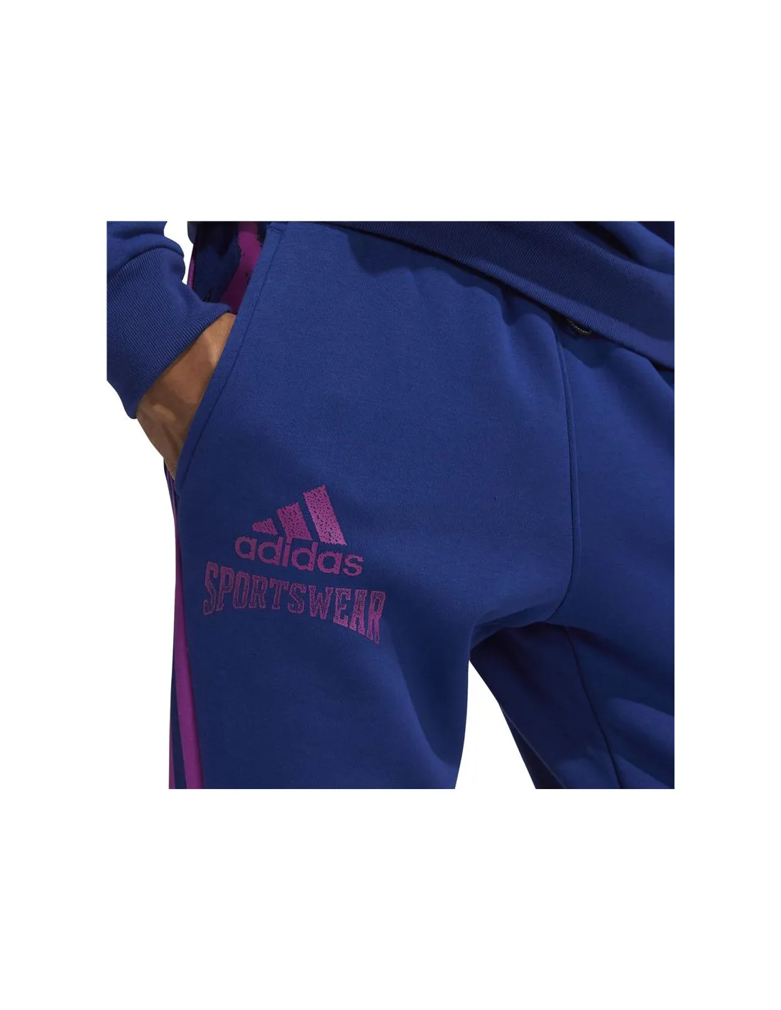 Pantalones largos adidas Reverse Retro Future Icons Winterized Graphic M Blue/Violet