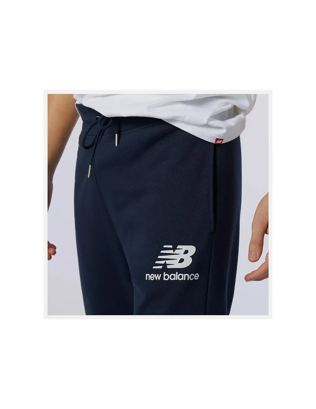 Pantalones New Balance Essential Stack Logo Marino