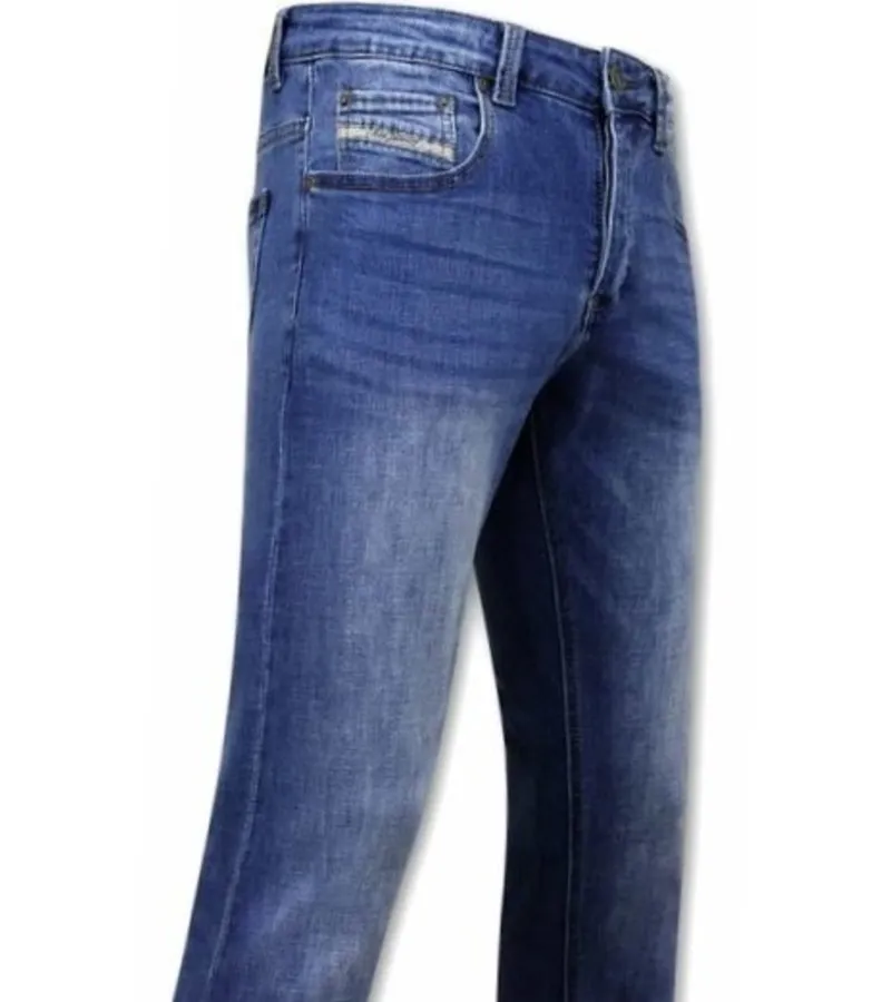 Pantalones Para Hombre Ajustado - A-11006 - Azul