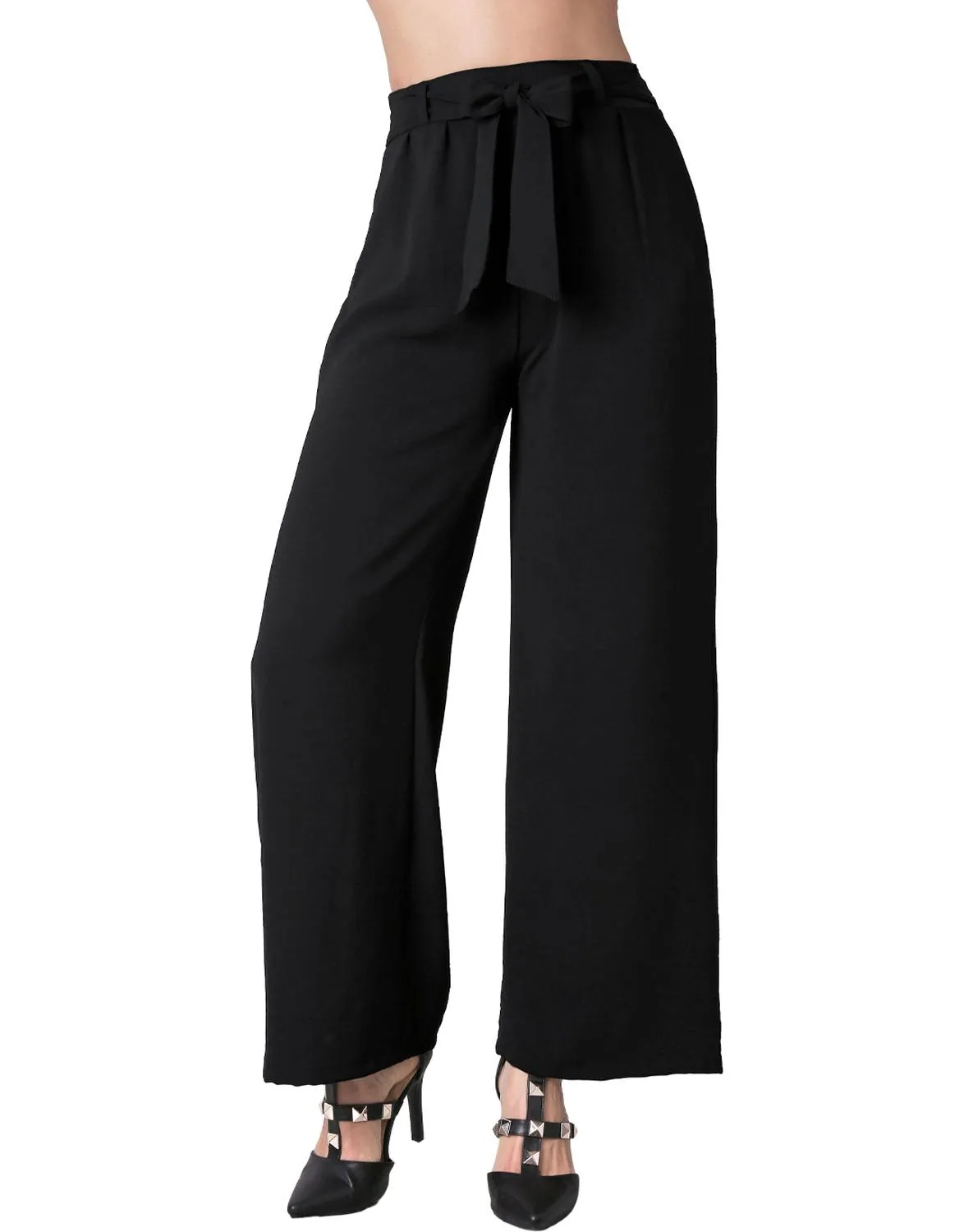 Pantalón Mujer Moda Recto Negro Stfashion 79304608