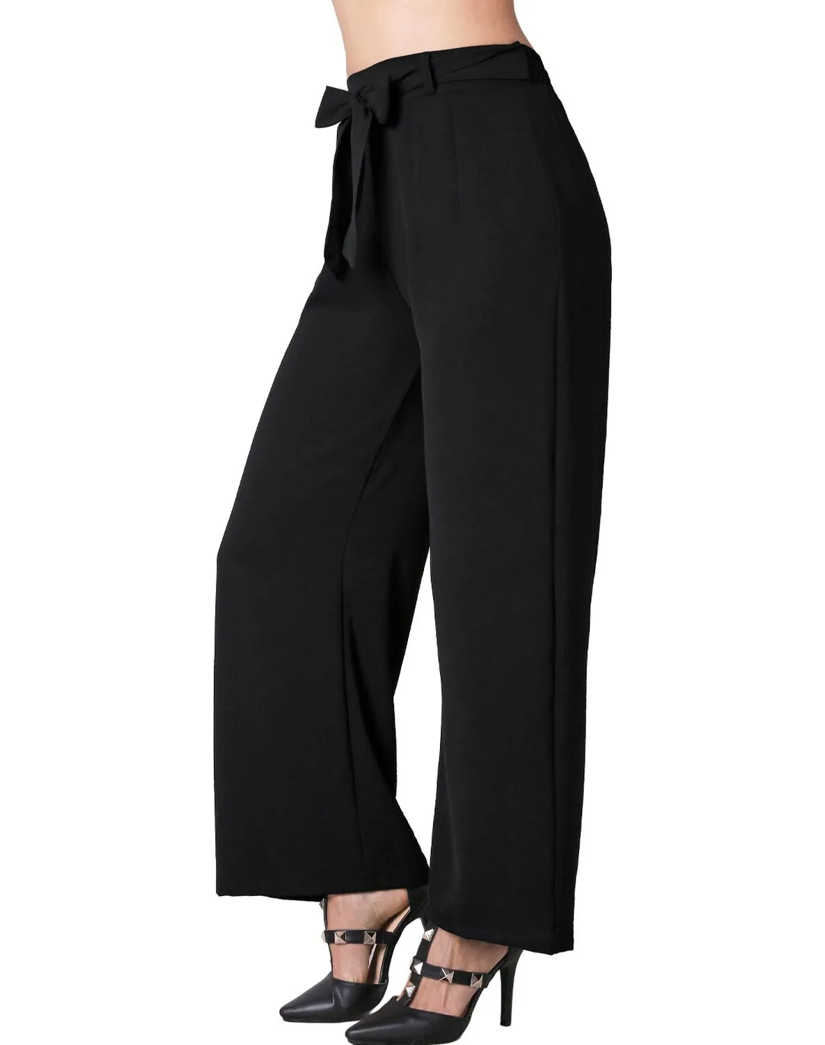 Pantalón Mujer Moda Recto Negro Stfashion 79304608