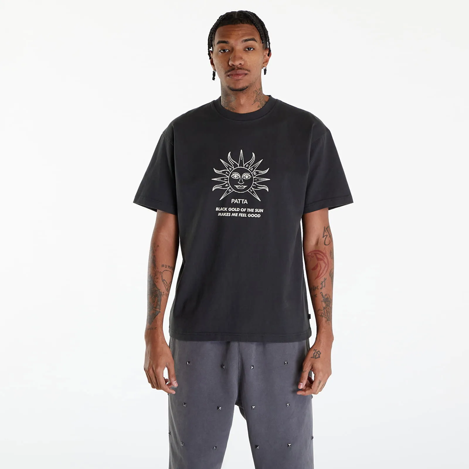 Patta Black Gold Sun T-Shirt UNISEX