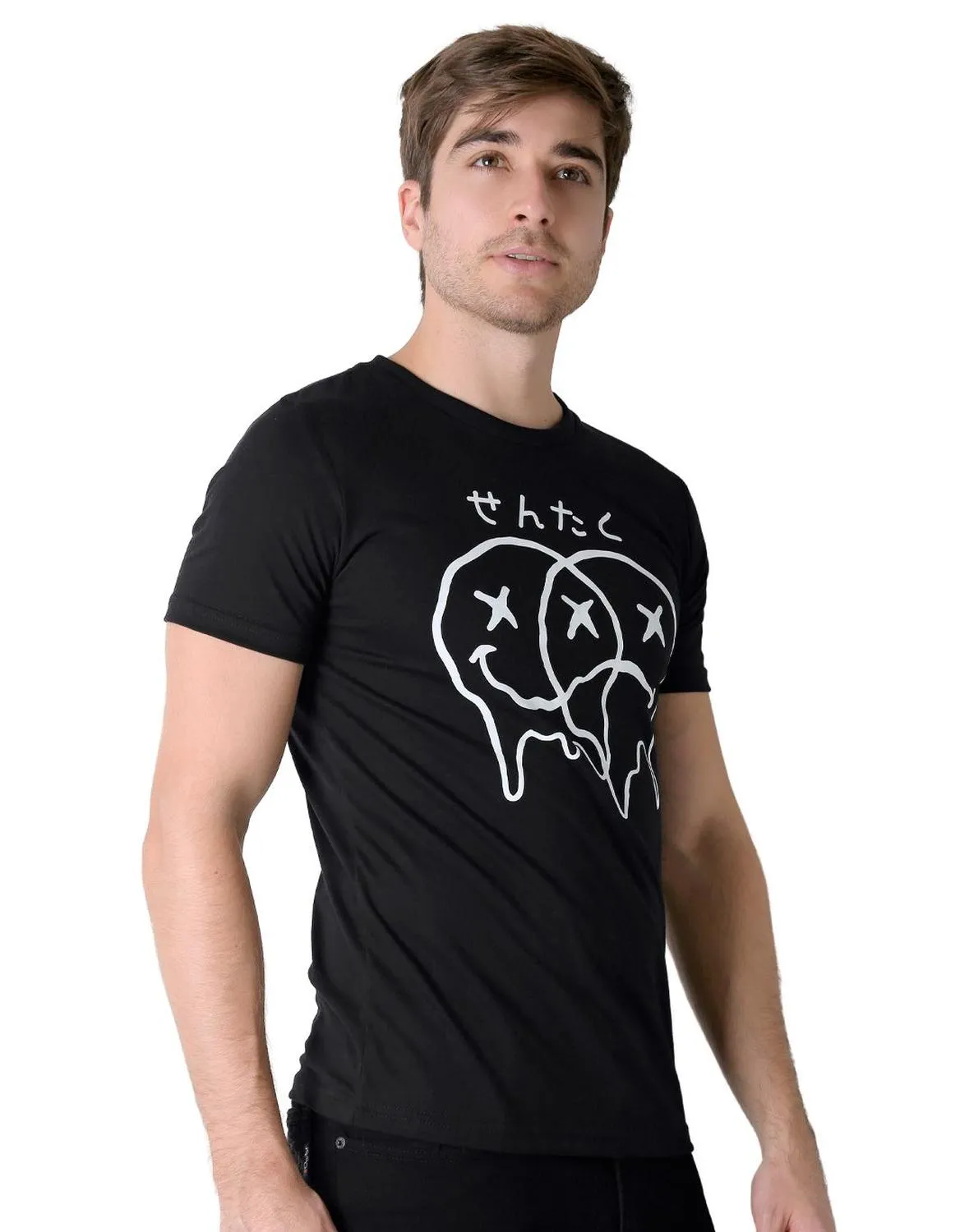 Playera Hombre Moda Camiseta Negro Stfashion 53205004