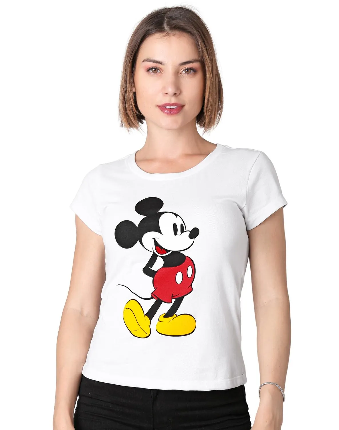 Playera Mujer Moda Camiseta Blanco Disney 58205005