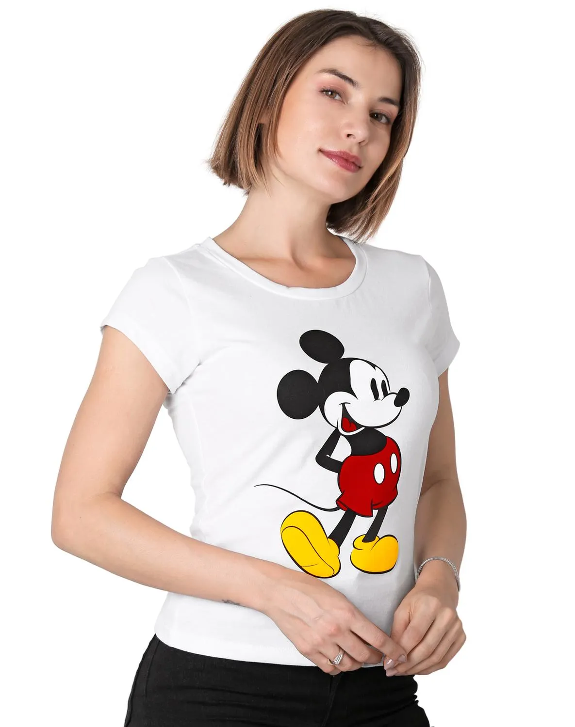 Playera Mujer Moda Camiseta Blanco Disney 58205005