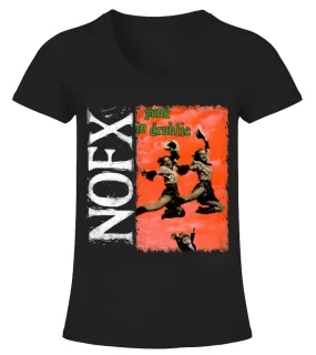 PNK-118-BK. NOFX - Punk In Drublic Camiseta cuello pico Mujer