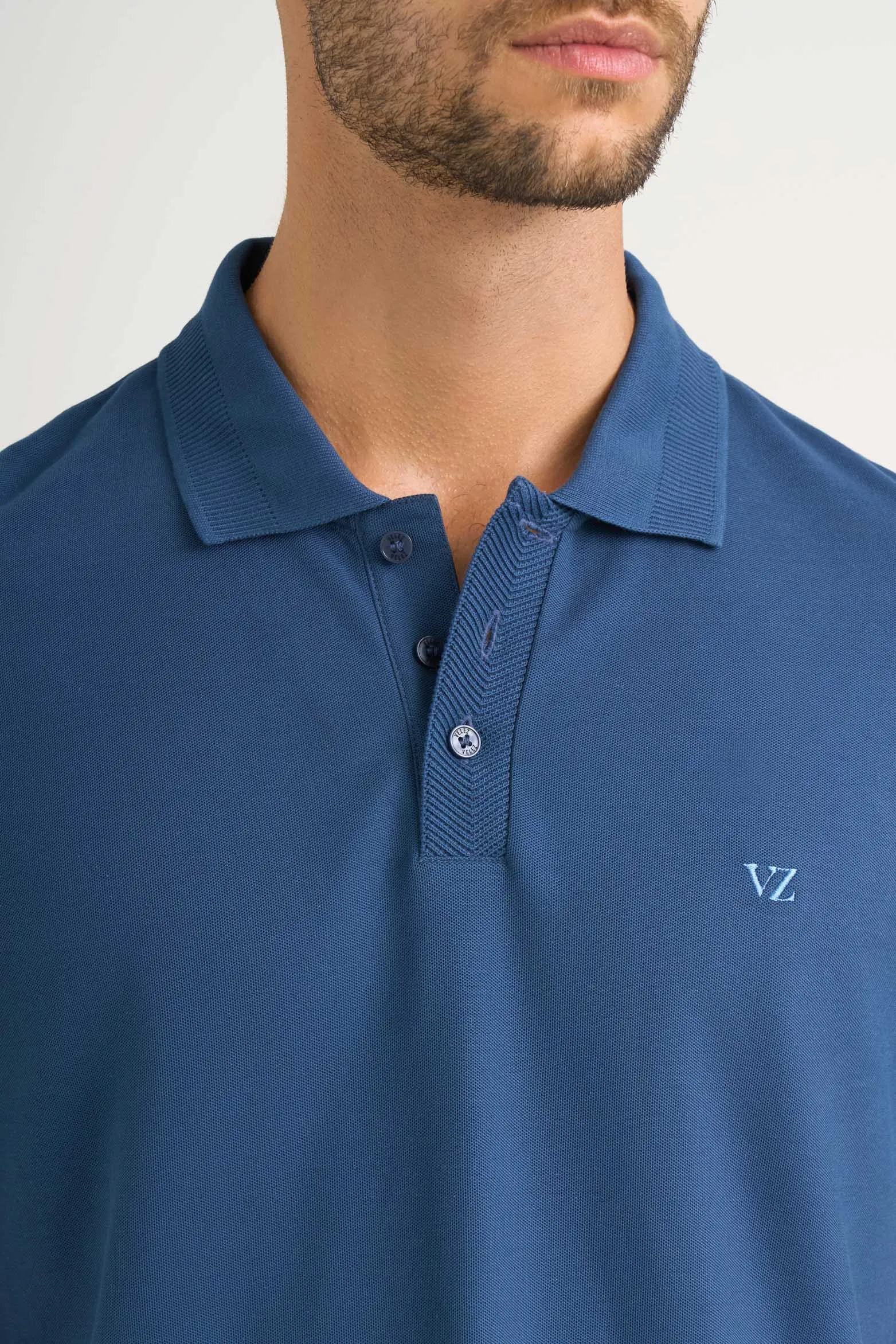 Polo para hombre semi fit detalle jacquard