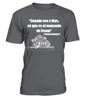 " Cuando veo a Dios, sé que es el momento de frenar " [Kevin Schwantz]. 34 Camiseta cuello redondo Unisex