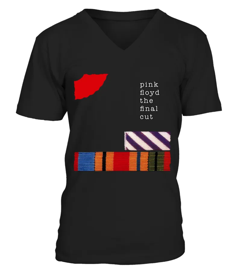 RK80S-643-BK. Pink Floyd - The Final Cut Camiseta cuello en V Unisex