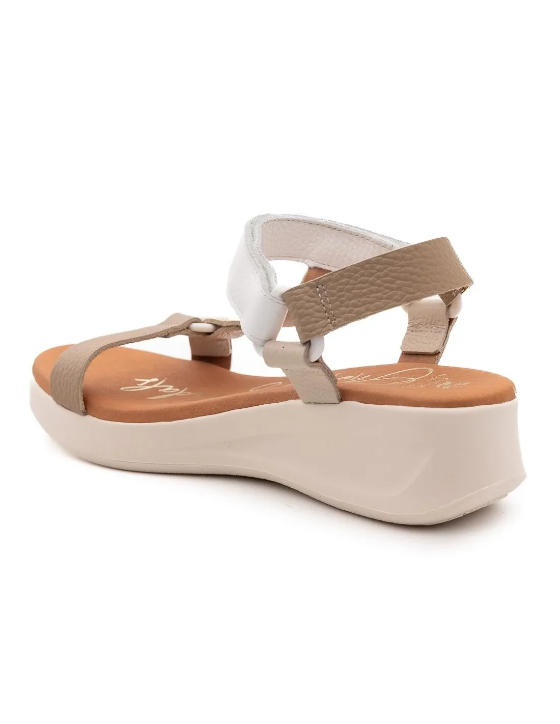 SANDALIA DE PIEL MUJER OH MY SANDALS 5420 HIELO