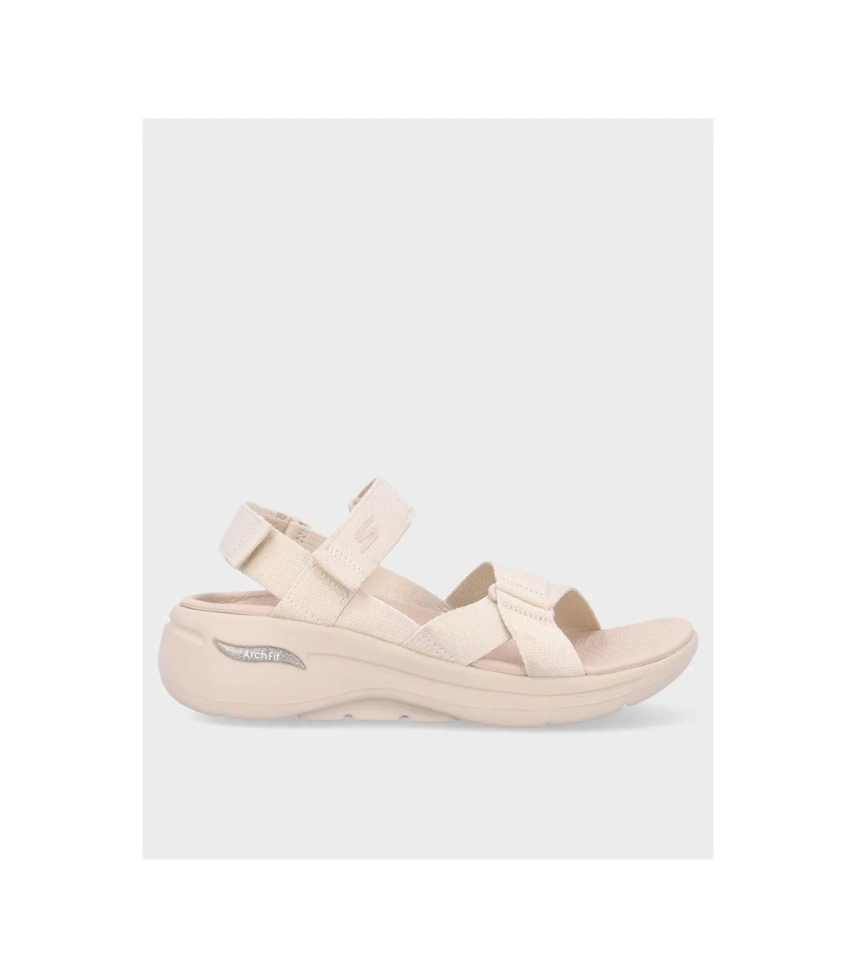 SANDALIA PLANA SKECHERS 140808 NATURAL