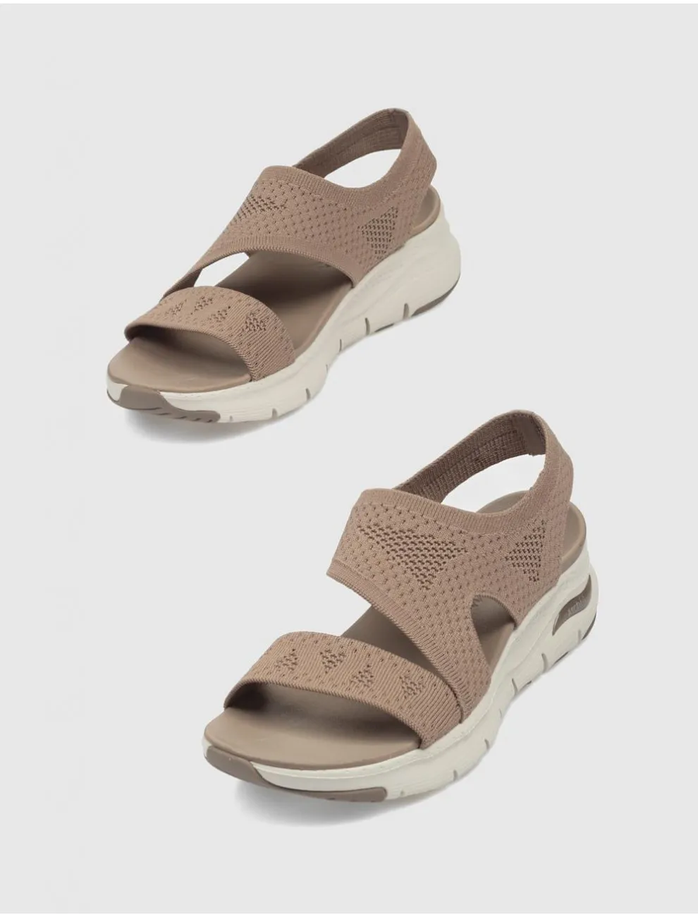 Sandalia Skechers Arch Fit Taupe