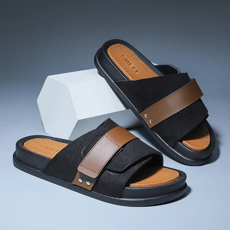 Sandalias Hombre Cuero