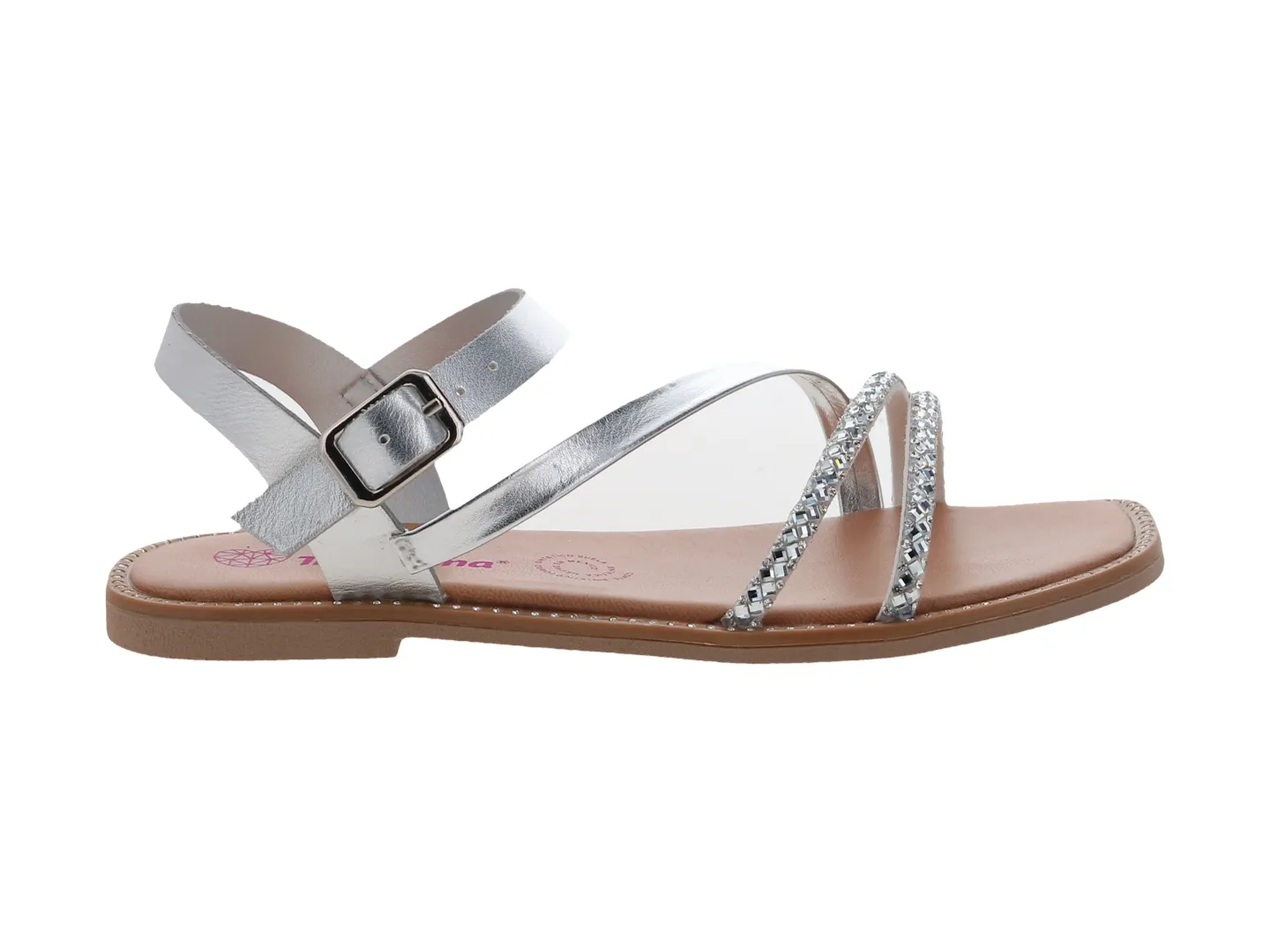 Sandalias Tropicana 390003 Plata Para Niña