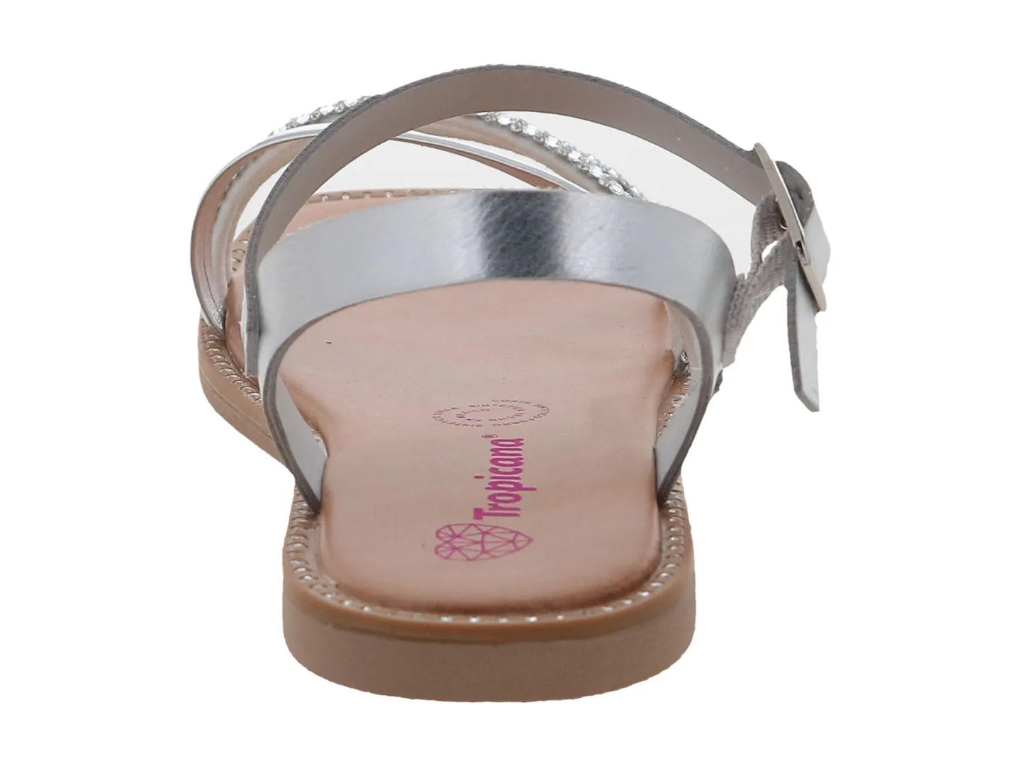 Sandalias Tropicana 390003 Plata Para Niña