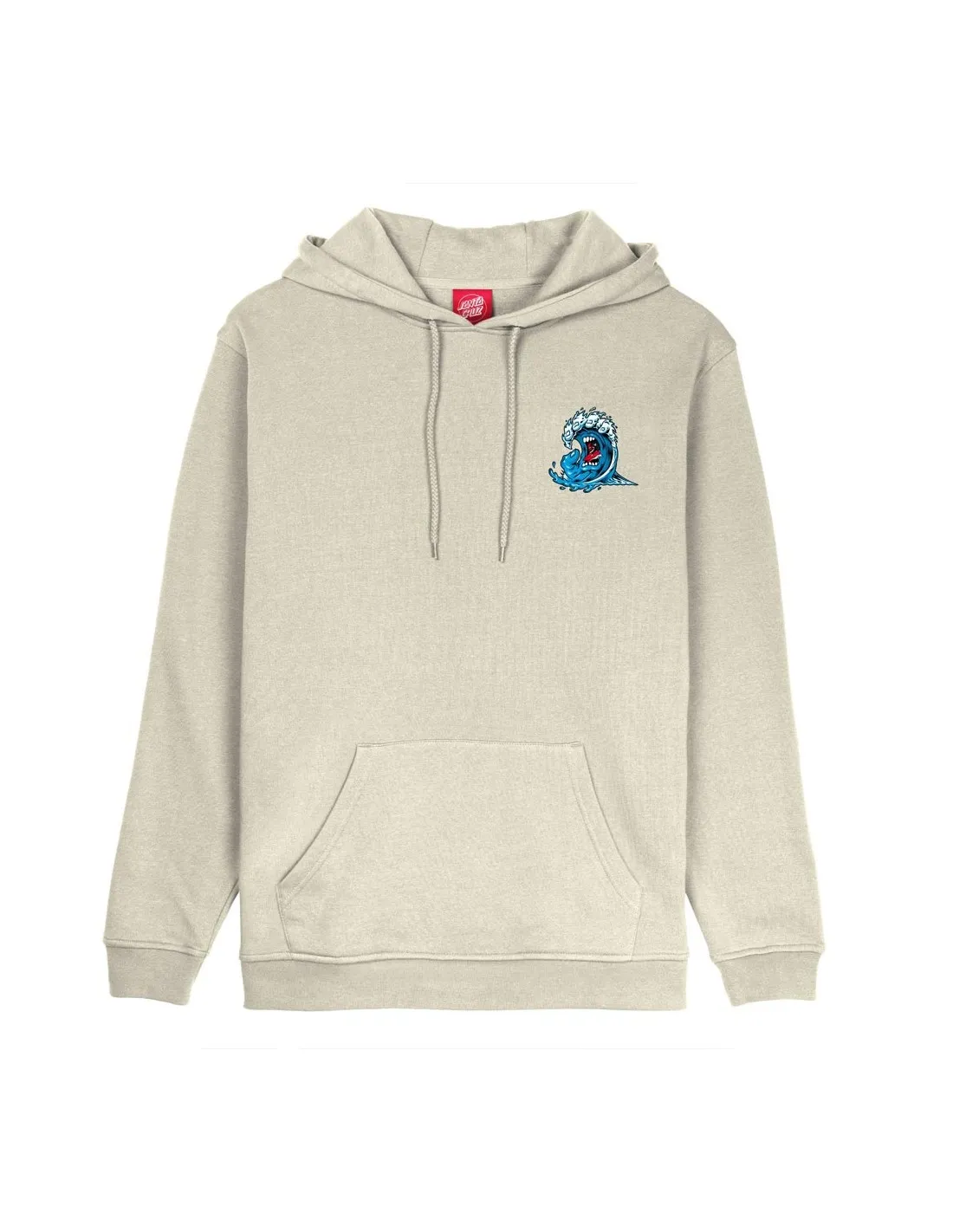 SANTA CRUZ SCREAMING WAVE HOOD LLIGHT GREY