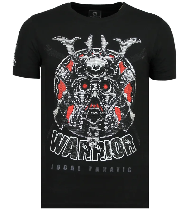 Savage Samurai Rhinestones - Camisetas Hombre - 6327Z - Negro