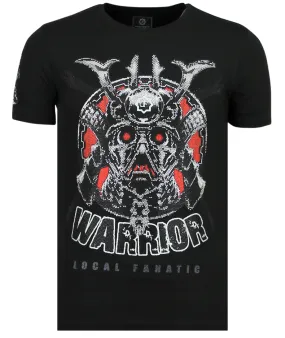 Savage Samurai Rhinestones - Camisetas Hombre - 6327Z - Negro