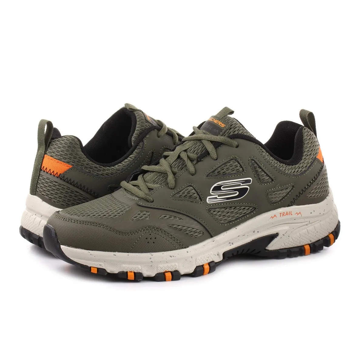 Skechers deportiva trekking hombre verde acolchada 237265