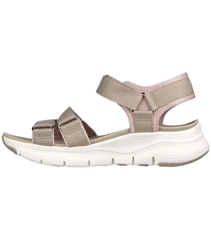 Skechers Sandalias Arch Fit Fresh Bloom Beige