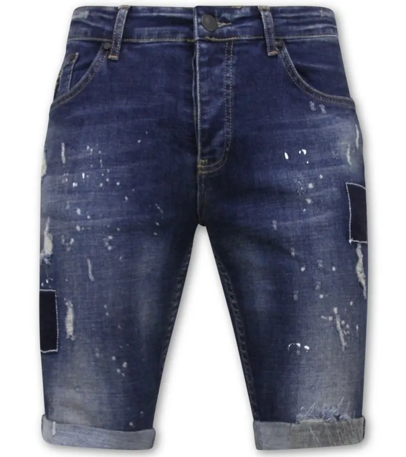 Slim Fit Bermudas Hombre - 1026-SH - Azul