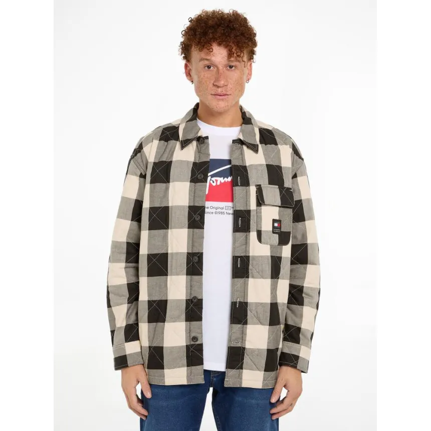 Sobrecamisa Tommy Hilfiger Lined Check Para Hombre