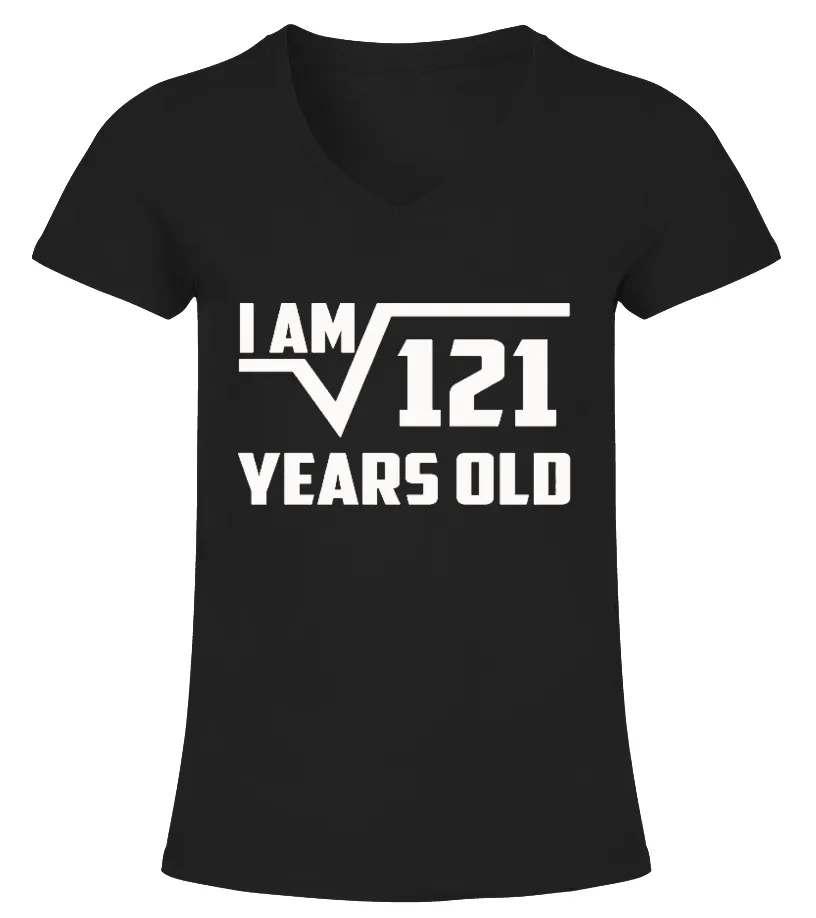 Square Root of Years Old Birthday Shirt Camiseta cuello pico Mujer