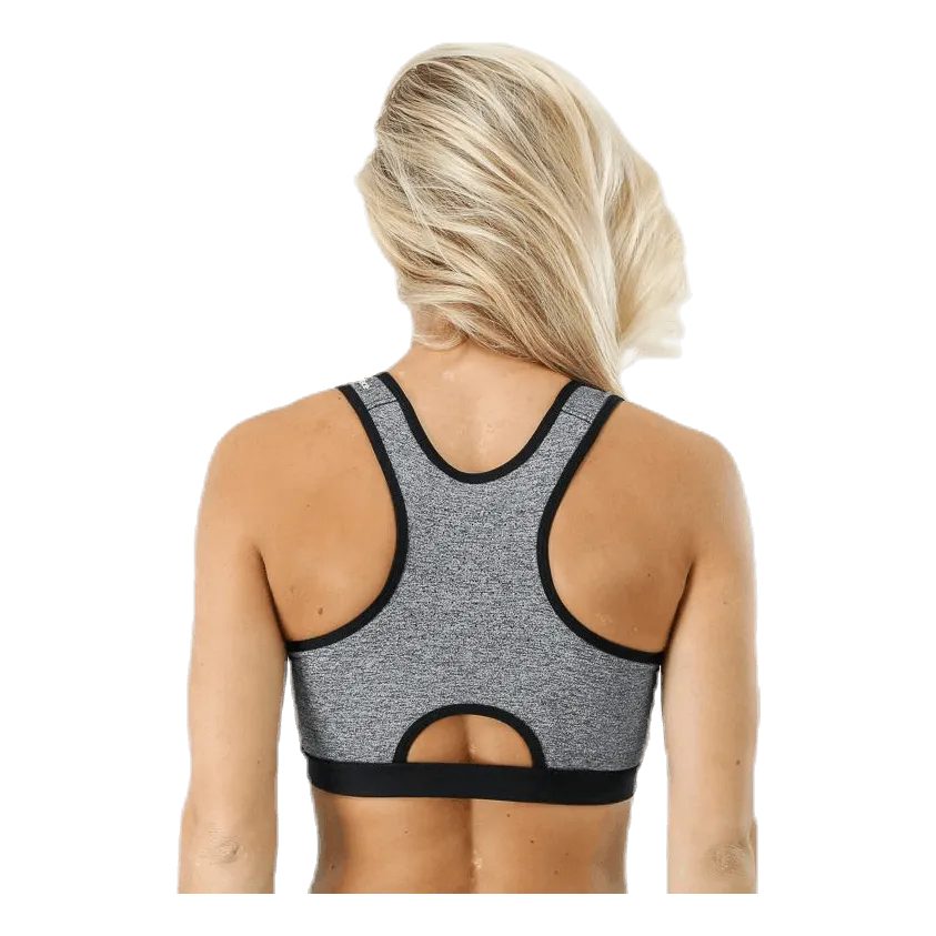 Stay In Place Zip Bra Grey