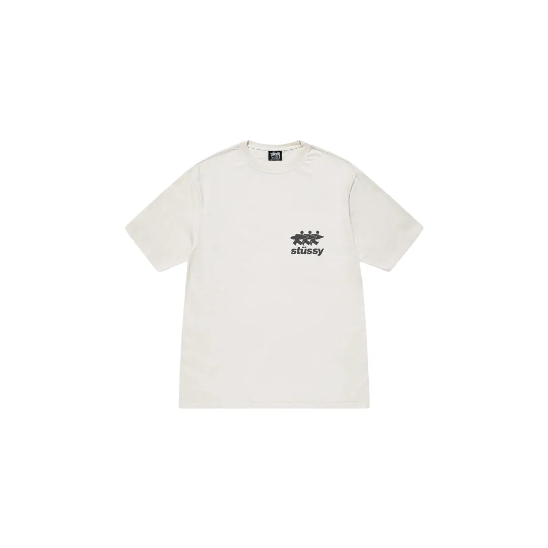 STUSSY  SURFWALK TEE PIGMENT DYED WHITE