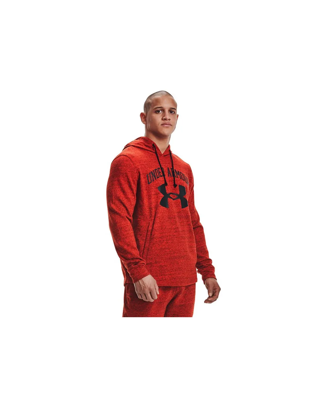 Sudadera Under Armour Rival Terry Big Logo M Red Heather/Black