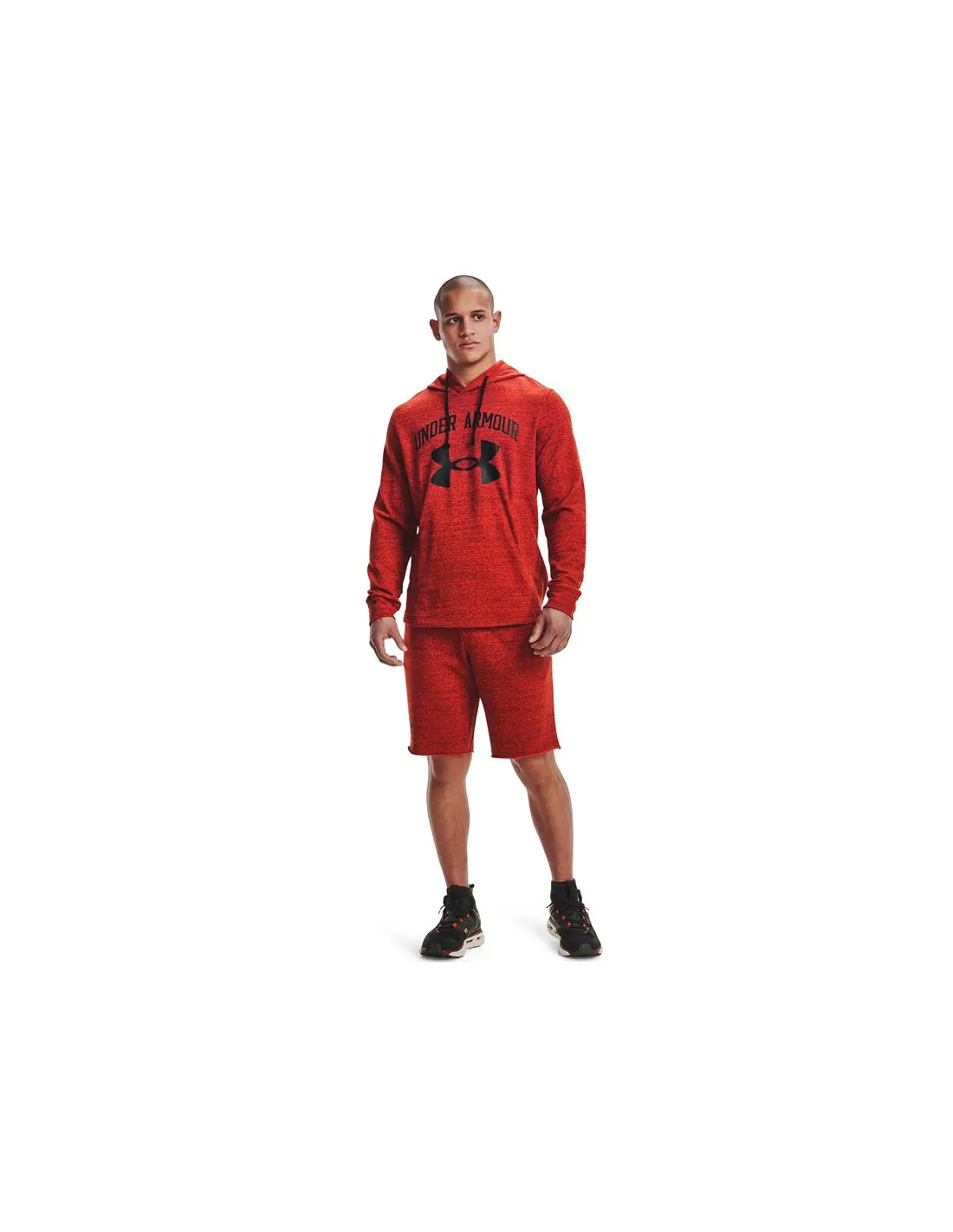 Sudadera Under Armour Rival Terry Big Logo M Red Heather/Black