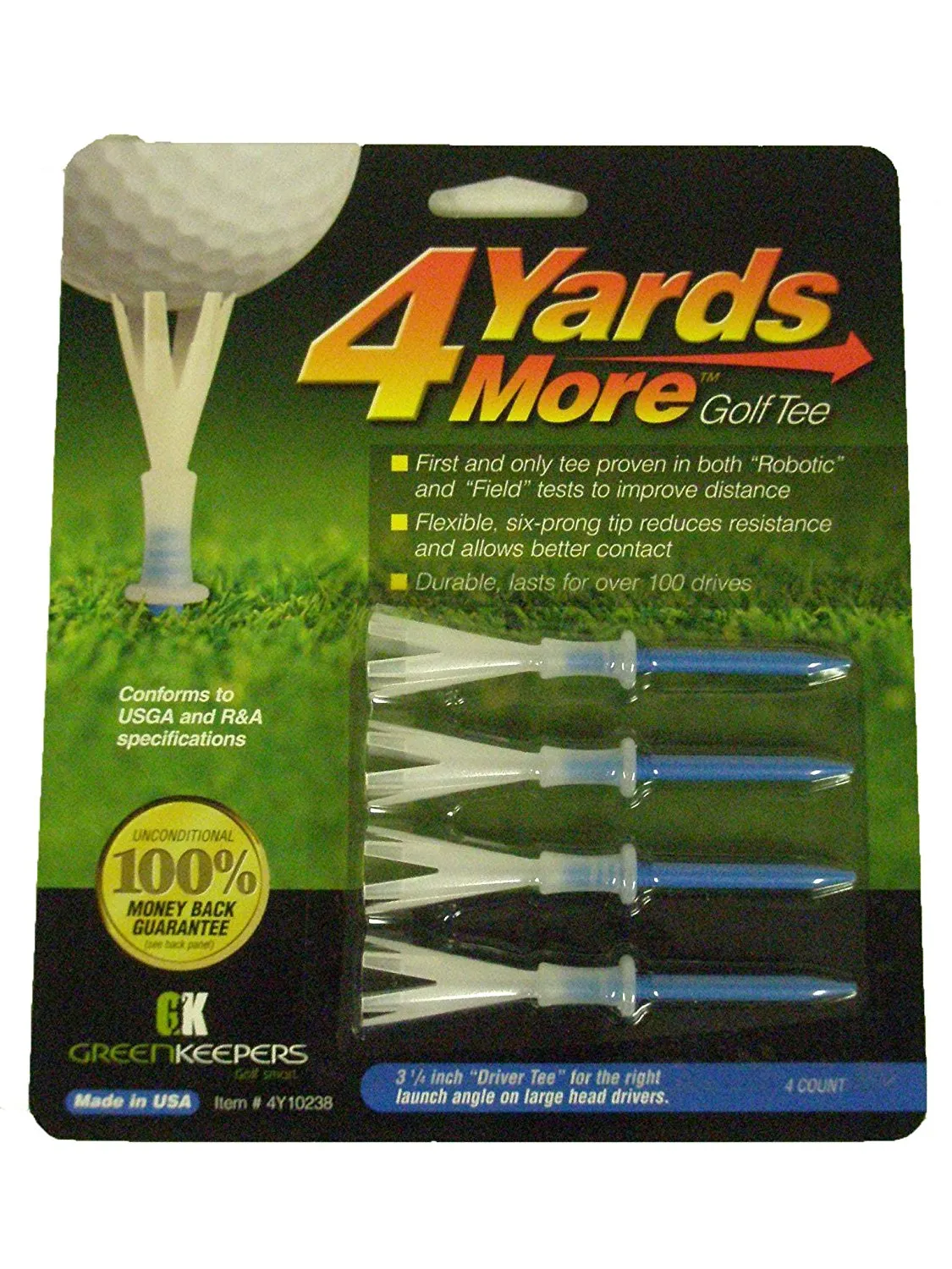 TEE 4 YARDS MORE 31/4INCH TEE