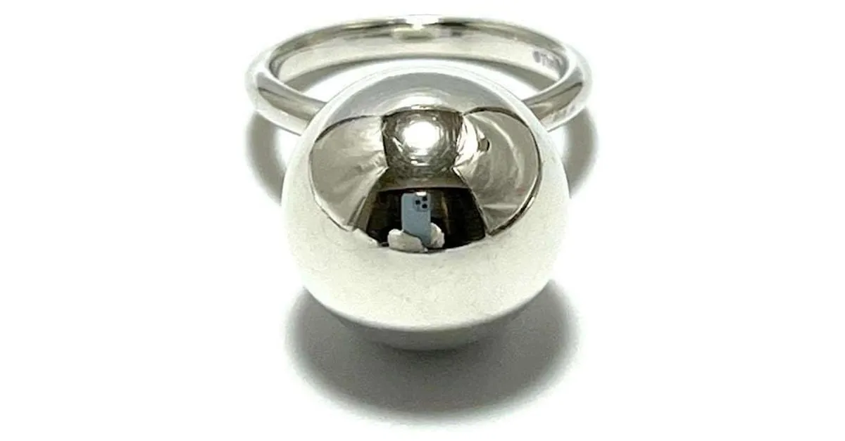 Tiffany & Co Anillo Ball Hardware para Mujer Tiffany, Grande Plata 