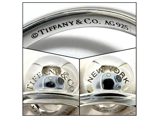 Tiffany & Co Anillo Ball Hardware para Mujer Tiffany, Grande Plata 