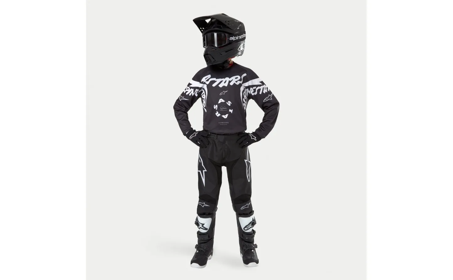 Traje Alpinestars Infantil Racer Hana Blanco Negro