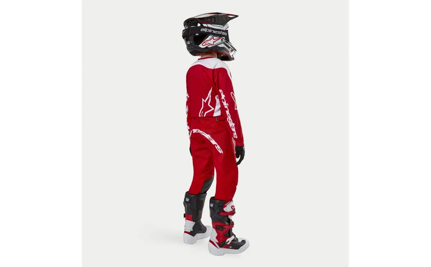 Traje Alpinestars Infantil Racer Lurv Mars Rojo Blanco