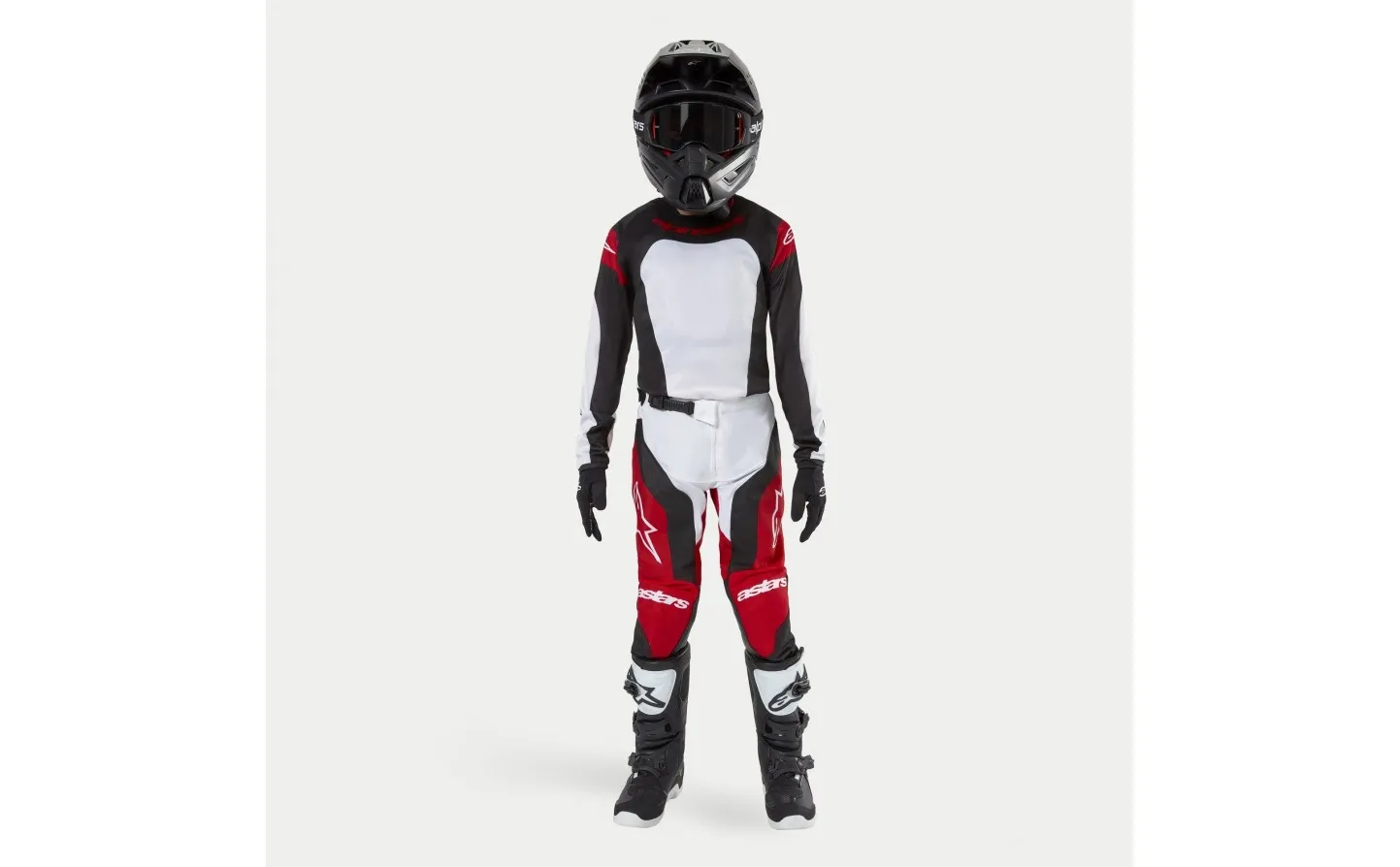 Traje Alpinestars Infantil Racer Ocuri Rojo Blanco Negro