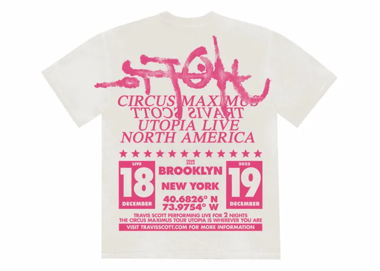 Travis Scott Utopia Is In Brooklyn Tee White