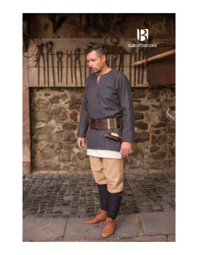 Túnica medieval Lodin, gris oscuro