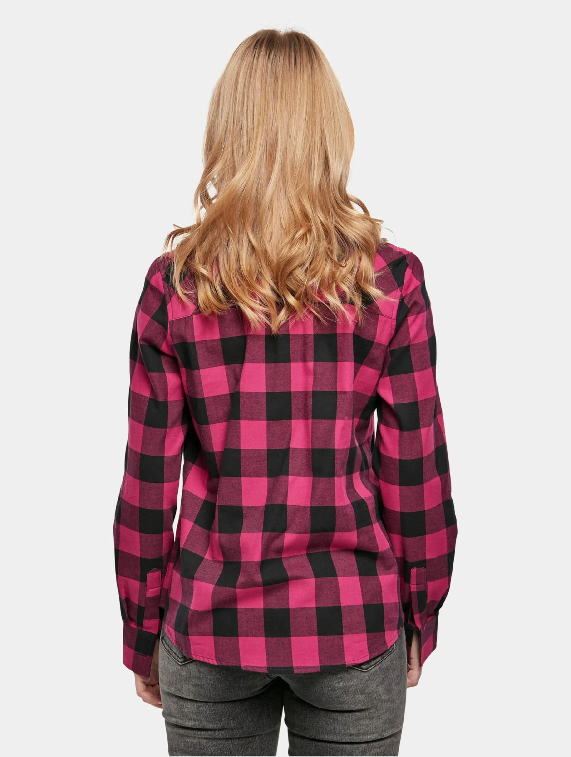 Urban Classics Ladies Turnup Checked Flanell