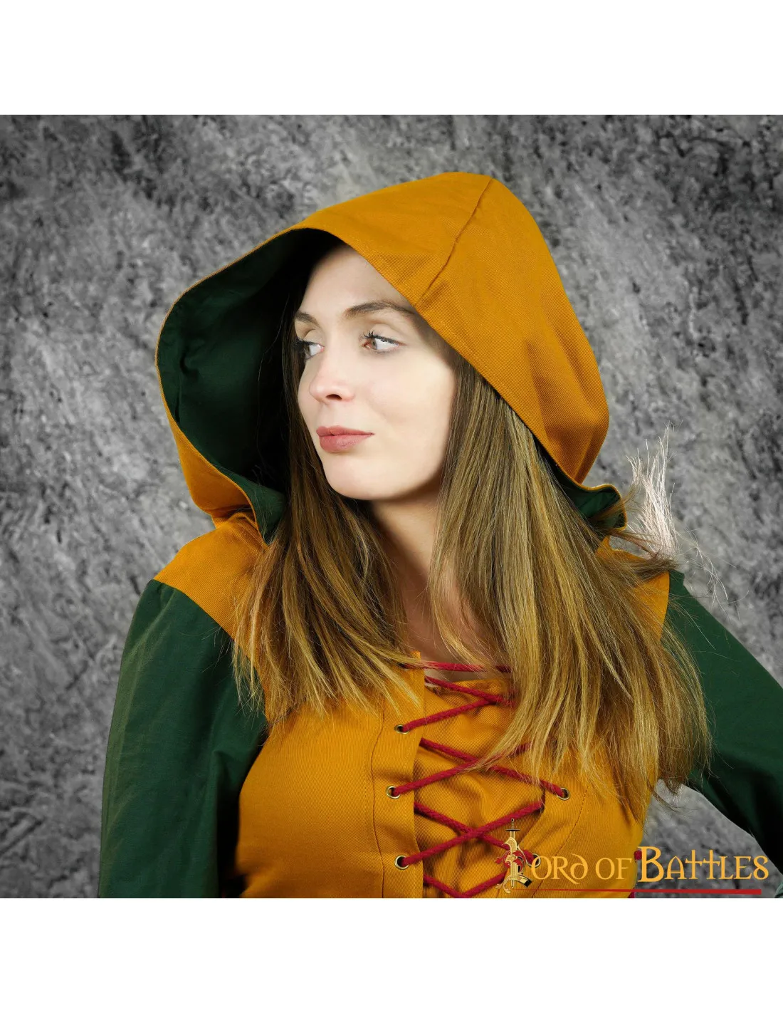 Vestido Medieval Mujer Eyra - Verde