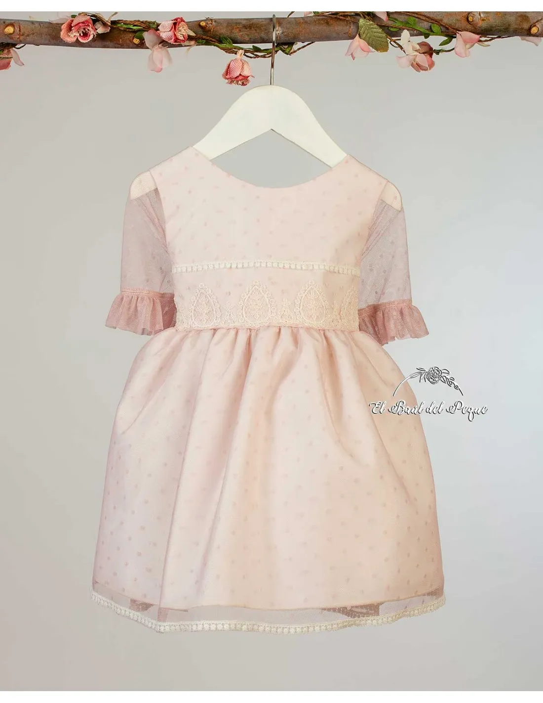 Vestido Tul Rosa Niña Ceremonia Lilus Moda Infantil